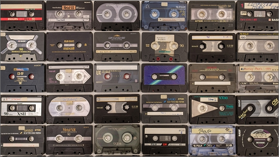 不用品のカセットテープ